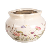 Ghiveci flori ceramica multicolora 17x12 cm