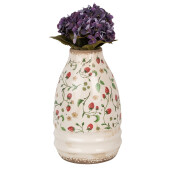 Vaza flori ceramica multicolora Capsuni 21x32 cm