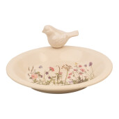 Hranitoare pasari ceramica multicolora Bird Ø 26x10 cm