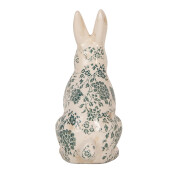Figurina Iepuras Paste ceramica bej verde 16x12x28 cm