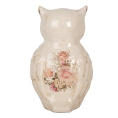 Figurina Bufnita ceramica multicolora 13x12x21 cm