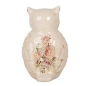 Figurina Bufnita multicolora ceramica 11x10x17 cm