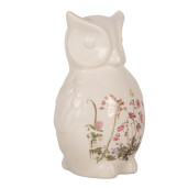 Figurina Bufnita ceramica multicolora 14x13x22 cm