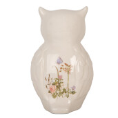 Figurina Bufnita ceramica multicolora 14x13x22 cm