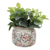 Ghiveci flori ceramica multicolora 20x15 cm