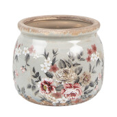 Ghiveci flori ceramica multicolora Ø 12x10 cm