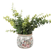 Ghiveci flori ceramica multicolora Ø 12x10 cm