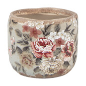 Ghiveci flori ceramica multicolora Ø 8x7 cm