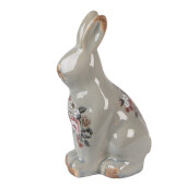 Figurina Iepuras ceramica multicolora 13x10x21 cm