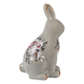 Figurina Iepuras ceramica multicolora 13x10x21 cm