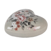 Inimioara decorativa ceramica multicolora 11x11x4 cm