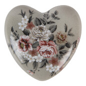 Inimioara decorativa ceramica multicolora 11x11x4 cm