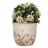 Ghiveci flori ceramica multicolora 13x11 cm