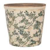 Ghiveci flori ceramica verde bej Garden Ø 17x16 cm
