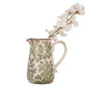 Carafa decorativa ceramica bej verde 16x12x18 cm