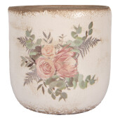 Ghiveci flori ceramica multicolora 20x19 cm