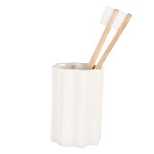 Suport periute dinti ceramica alba 7x11 cm