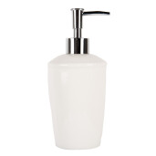 Dispenser sapun ceramica alba 8x19 cm, 325 ml