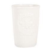 Suport periute dinti ceramica alba 8x12 cm