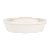 Savoniera ceramica alba 13x3 cm