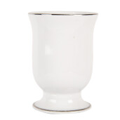 Suport periute dinti ceramica alba neagra 8x11 cm