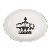 Savoniera ceramica alba neagra 14x11x3 cm