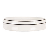 Savoniera ceramica alba neagra 12x3 cm