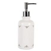 Dispenser sapun ceramica neagra gri 9x20 cm, 350 ml