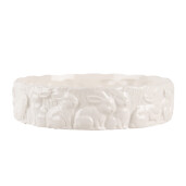 Bol ceramica alba Iepurasi 20x5 cm