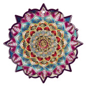 Suport vase fierbinti ceramica multicolora 20x1 cm