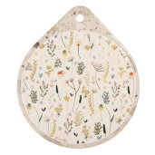 Suport vase fierbinti ceramica multicolora Flowers 20x23x1 cm