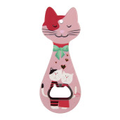 Desfacator sticle ceramica multicolora Pisicuta 14x5x1 cm