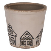Ghiveci flori ceramica multicolora Turta Dulce 15x14 cm