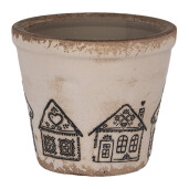 Ghiveci flori ceramica multicolora Turta Dulce 8x7 cm