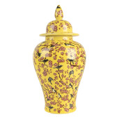 Vaza flori ceramica multicolora 11x22 cm