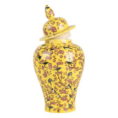 Vaza flori ceramica multicolora 11x22 cm