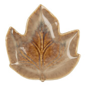Platou ceramica maro Frunza 14x13x2 cm