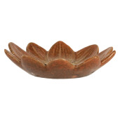 Platou ceramica portocalie galbena Floare 14x3 cm