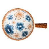 Bol ceramica multicolora 22x16x6 cm, 500 ml
