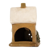 Candela Craciun Casuta ceramica multicolora 15x12x20 cm
