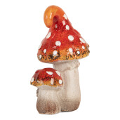 Figurina Ciupercute ceramica multicolora 8x6x12 cm