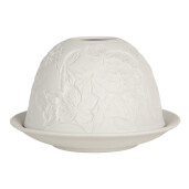 Candela portelan alb Ø 12x8 cm