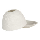 Candela portelan alb Ø 12x8 cm