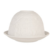 Suport lumanare portelan Craciun Ø 12x8 cm