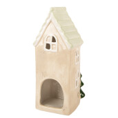 Candela Craciun Casuta ceramica multicolora 9x8x20 cm