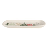 Platou Craciun ceramica multicolora 30x12x3 cm