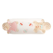 Platou Craciun Turta Dulce ceramica multicolora 31x10x5 cm