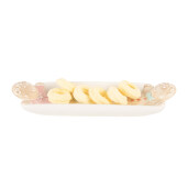 Platou Craciun Turta Dulce ceramica multicolora 31x10x5 cm