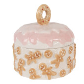 Borcan Craciun Turta Dulce ceramica multicolora Ø 18x18 cm
