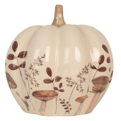 Dovleac decorativ ceramica maro crem Ø 18x18 cm
